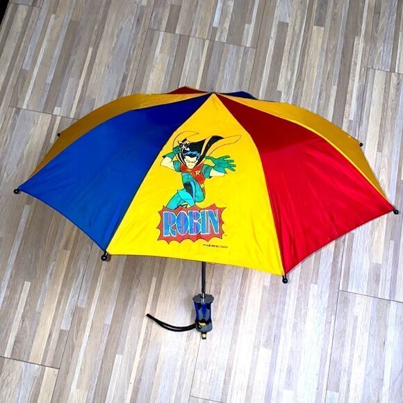 Batman and Robin DC Comics vintage 90s umbrella kids 90s nostalgia displays - Picture 11 of 12
